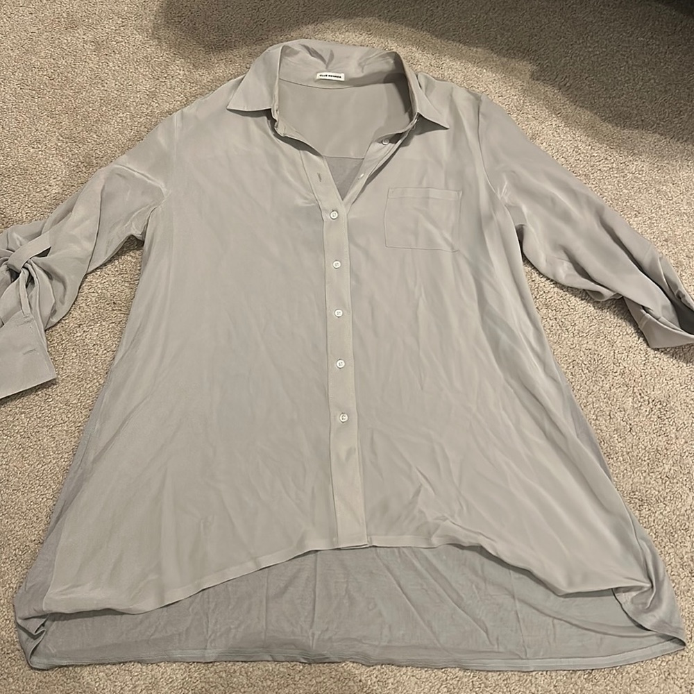 Club Monaco button down mixed media.